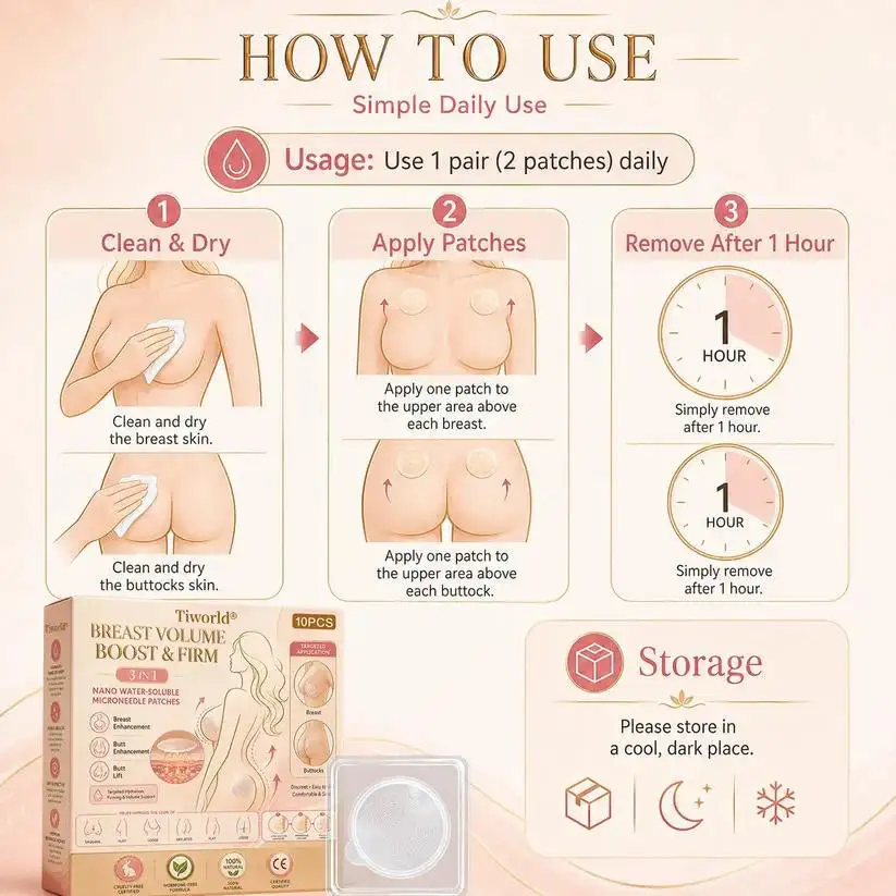 Targeted Breast Enhancement Advanced Nano Microneedle Patch - Image 12