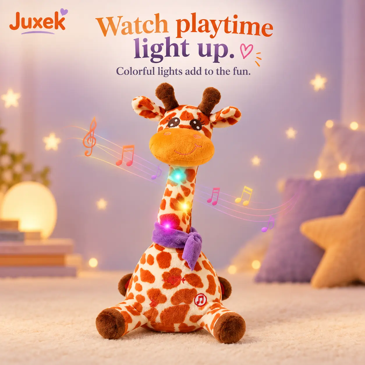 Juxek Dancing Giraffe Plush Toy - Image 7